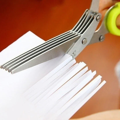 (🔥 Hot Sale-50% Off 🔥) 5 Blade Kitchen Salad Scissors
